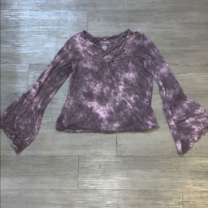 Purple Tie-Dye Long Sleeve